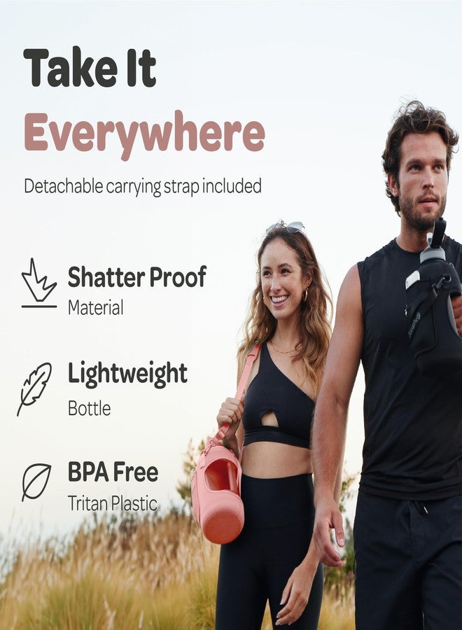 Hydracy Water Bottle with Sleeve with Pockets - 2.3 L Water Bottle with Straw and Handle - BPA Free Water Bottle with Time Marking - Bottle Leak-Proof - Sports and Outdoor Water Bottle - Image 2