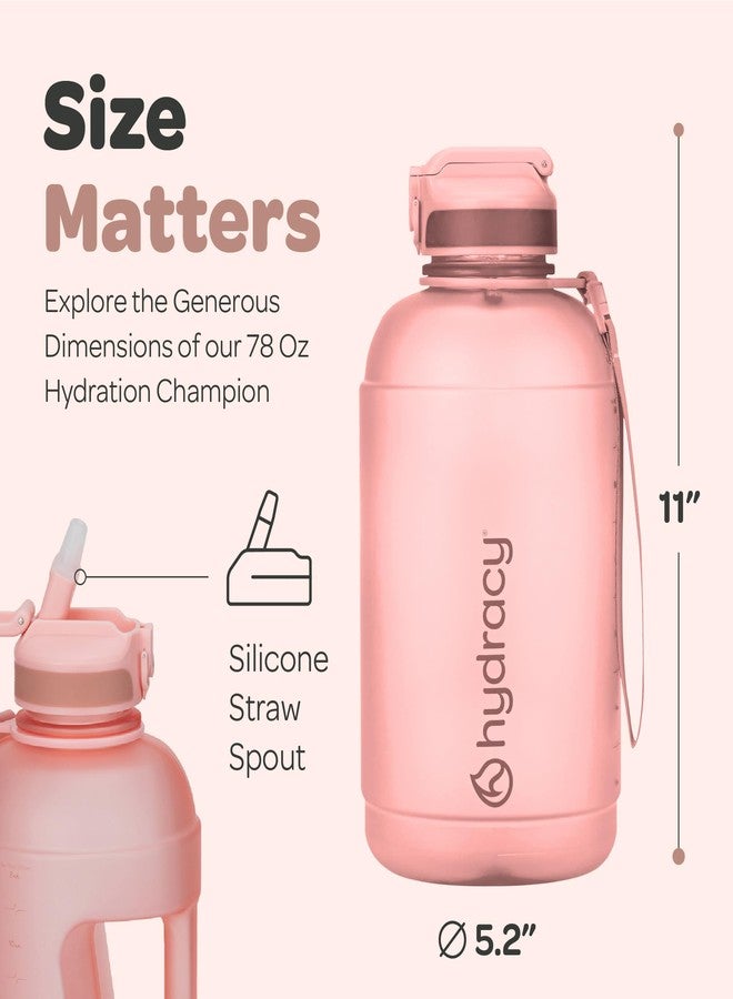 Hydracy Water Bottle with Sleeve with Pockets - 2.3 L Water Bottle with Straw and Handle - BPA Free Water Bottle with Time Marking - Bottle Leak-Proof - Sports and Outdoor Water Bottle - Image 5