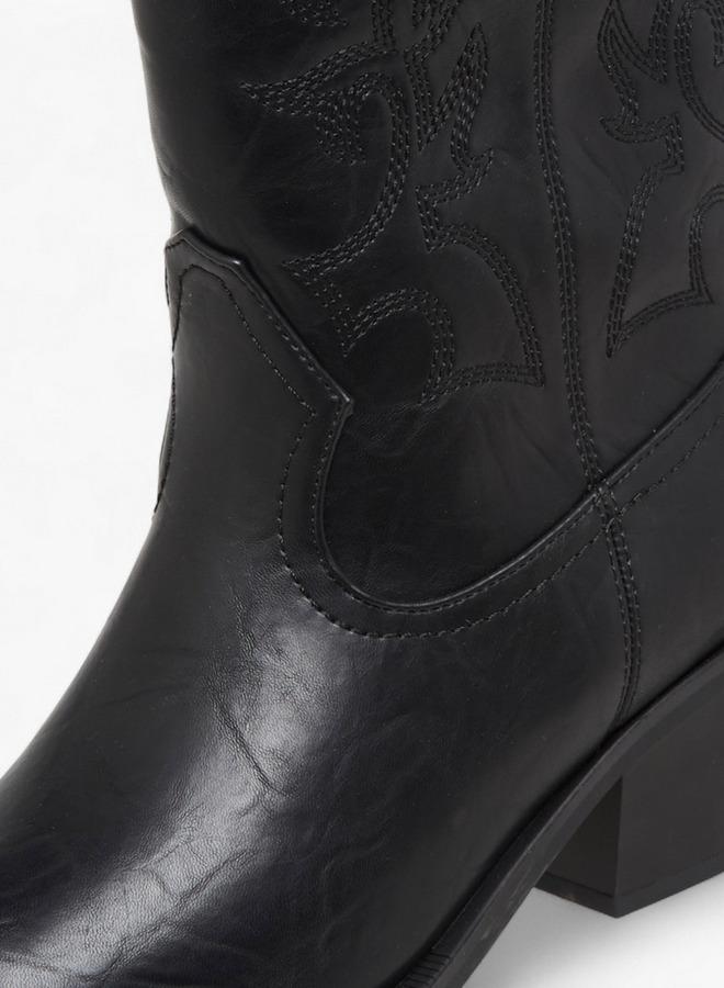 Flora Bella By Shoexpress Women Embroidered High Shaft Boots - Image 4