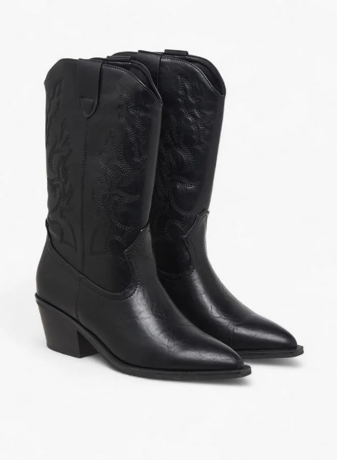 Flora Bella By Shoexpress Women Embroidered High Shaft Boots