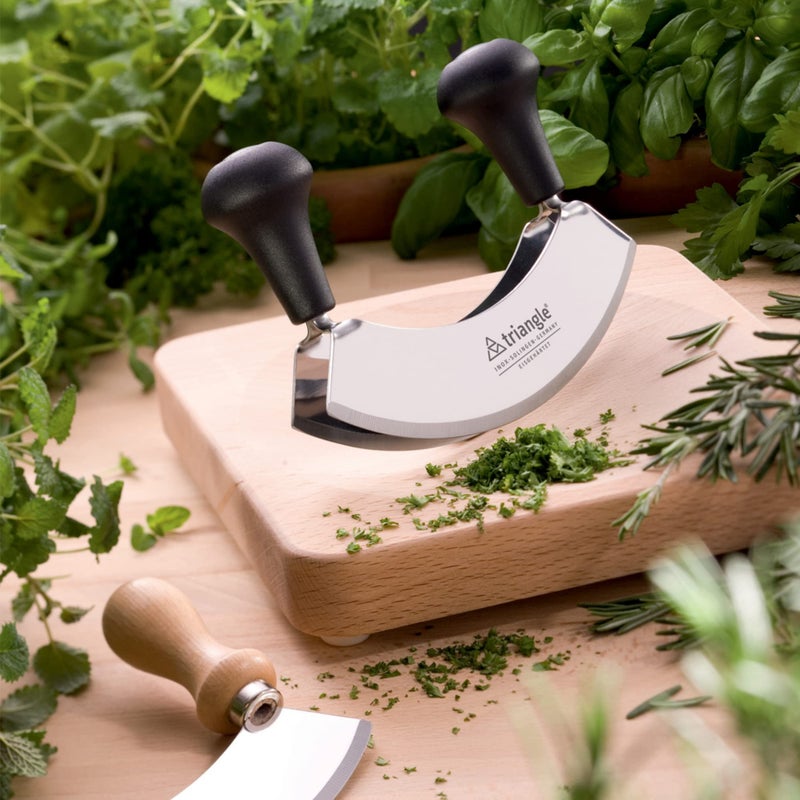 triangle Mezzaluna Cutting Board - Ideal for Chopping, Mincing & Dicing - Dishwasher Safe - Made in Germany - Image 3