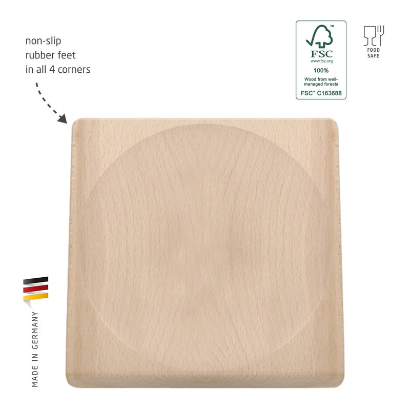 triangle Mezzaluna Cutting Board - Ideal for Chopping, Mincing & Dicing - Dishwasher Safe - Made in Germany - Image 2