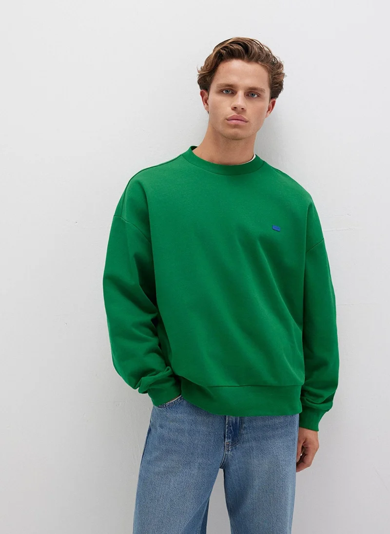 Mavi Crew Neck Green Sweatshirt