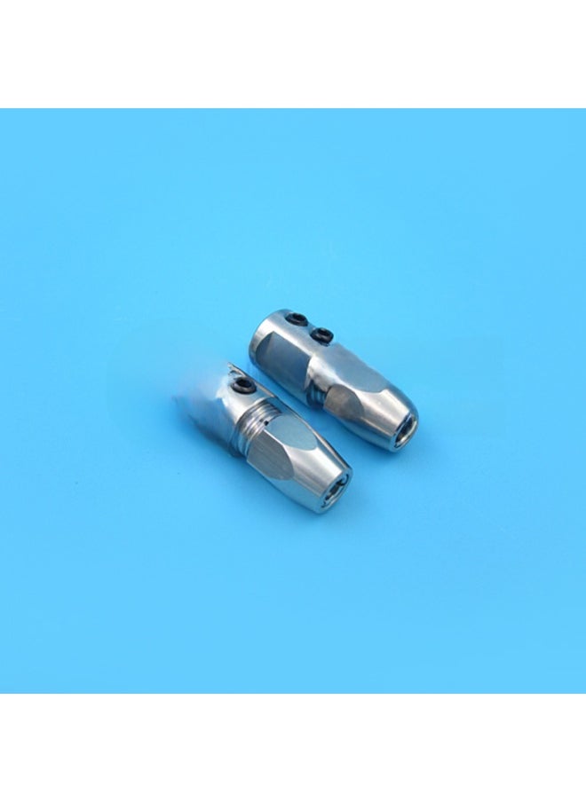 Generic - Electric Boat Shaft Coupling Lock Head 3.18*4 4*4 5*4 5*4.76mm Model Electric Boat Transmission Shaft Connector Lock Head-Color:4*4mm Cable Head (forward) - Image 1