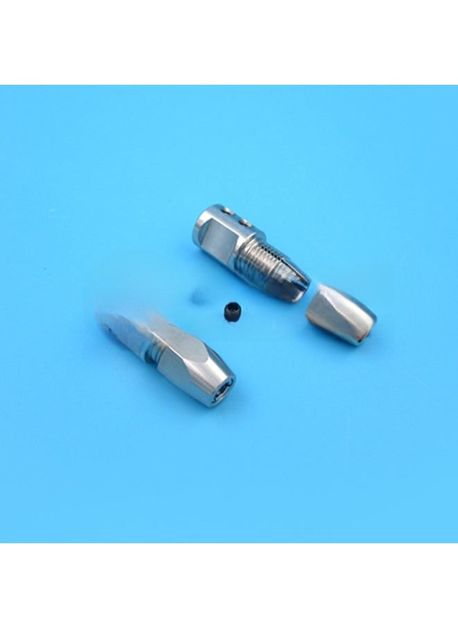 Generic - Electric Boat Shaft Coupling Lock Head 3.18*4 4*4 5*4 5*4.76mm Model Electric Boat Transmission Shaft Connector Lock Head-Color:4*4mm Cable Head (forward) - Image 1