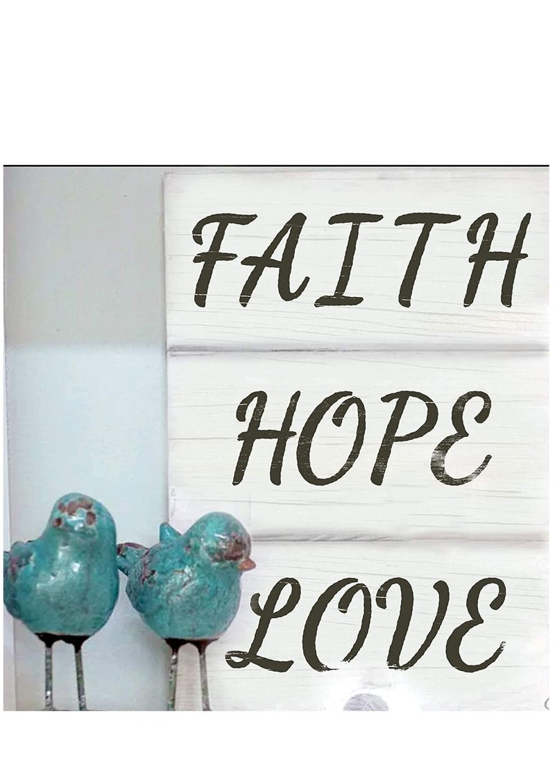 KASTWAVE Letter Stencils for Painting on Wood - Alphabet Stencils for Painting & Drawing - Reusable Cursive Letter and Number Stencils for Signs & More - Plastic Paint Stencils for Art and DIY Crafts - Image 4