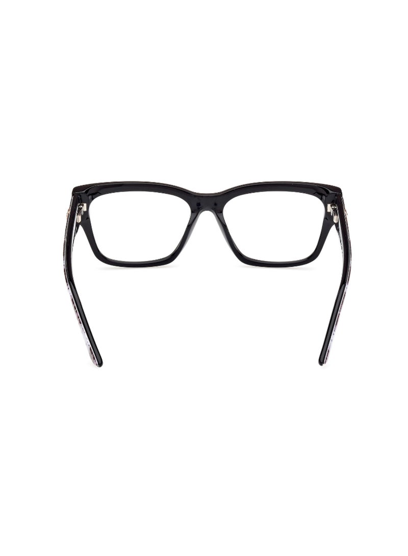 GUESS Women's Rectangular Shape Eyeglass Frames - GU5012600153 - Lens Size: 53 Mm - Shiny Black - Image 4