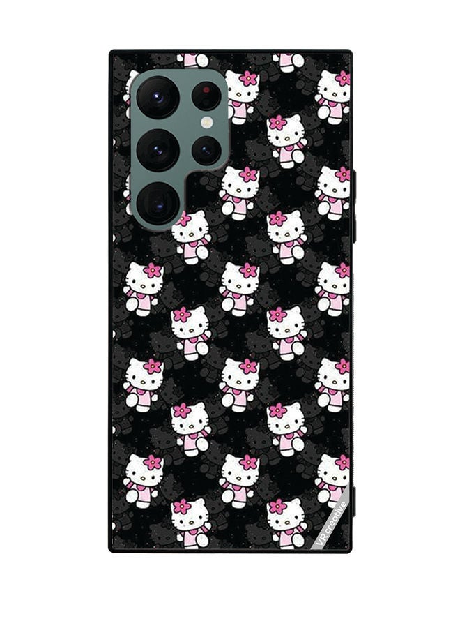 VR CREATIVE Protective Case Cover For Samsung Galaxy S22 Ultra 5G Hello Kitty Design Multicolour - Image 1