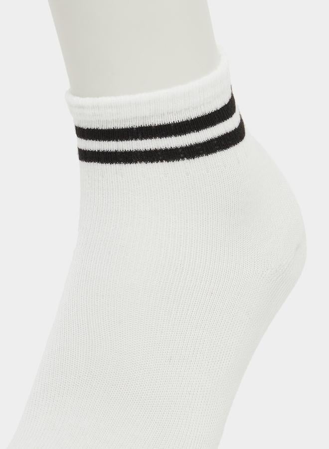 Styli Set of 3 - Striped Crew Socks - Image 5