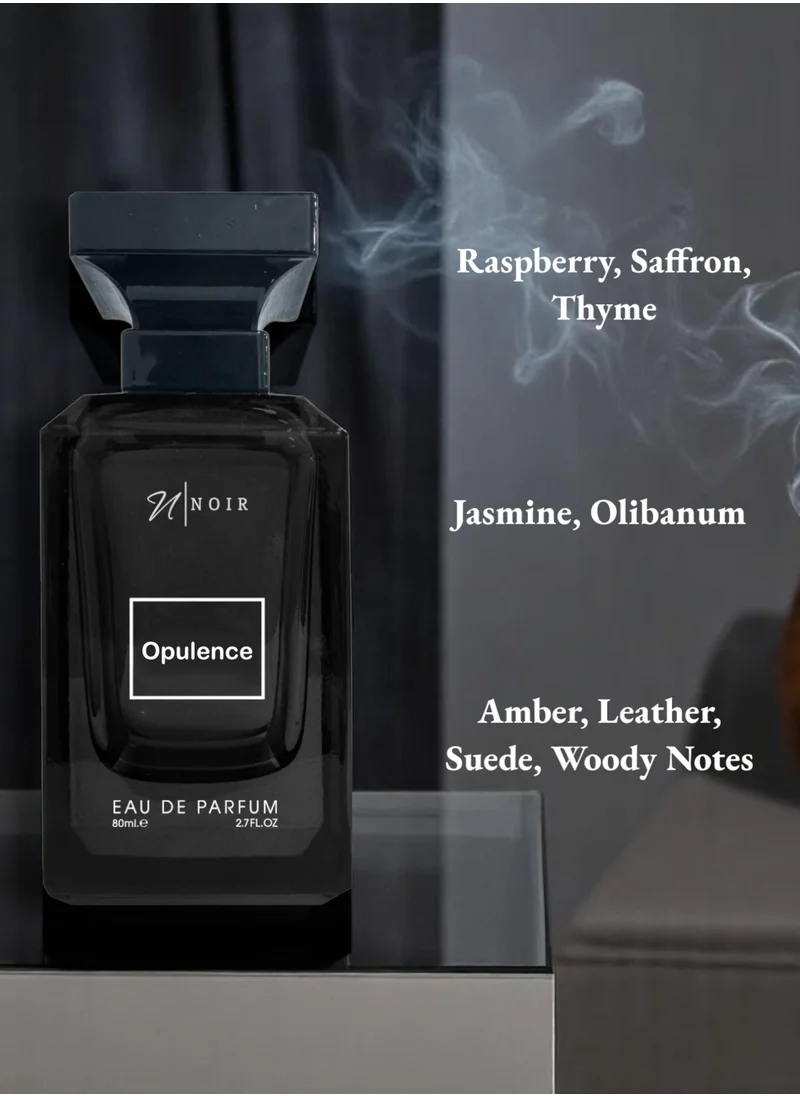noir Opulence (Woody Leather), Eau De Parfum for Men, Amber, Leather, Suede, 80ml