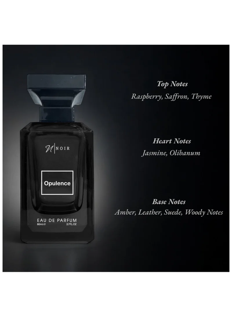 noir Opulence (Woody Leather), Eau De Parfum for Men, Amber, Leather, Suede, 80ml