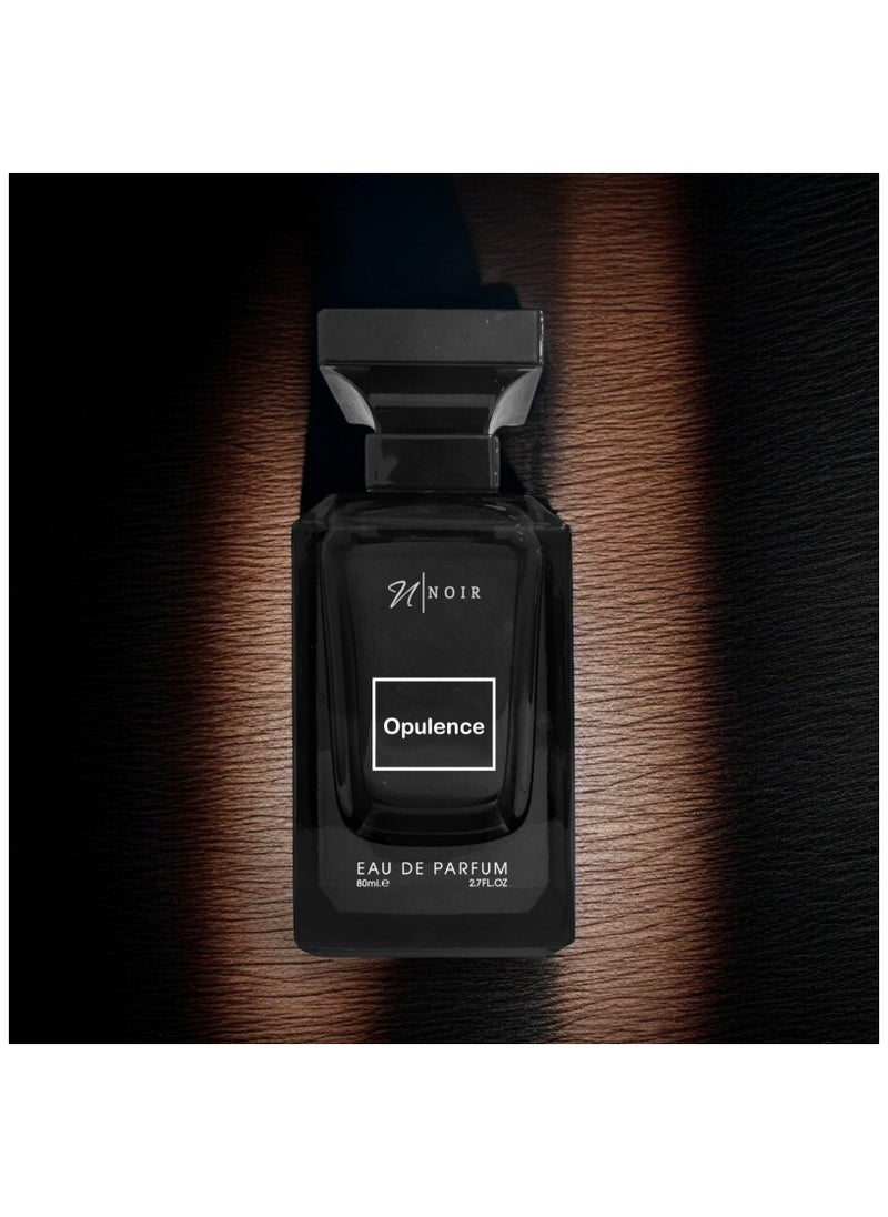 noir - Opulence (Woody Leather), Eau De Parfum for Men, Amber, Leather, Suede, 80ml - Image 1