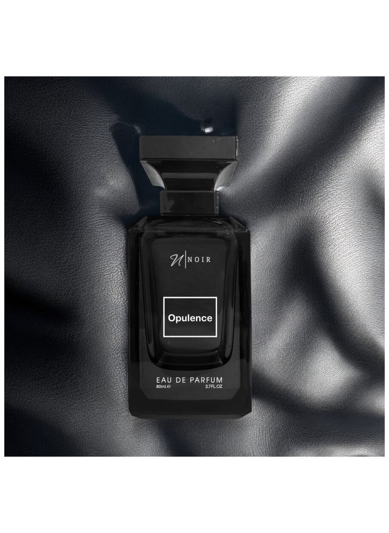 noir - Opulence (Woody Leather), Eau De Parfum for Men, Amber, Leather, Suede, 80ml - Image 1