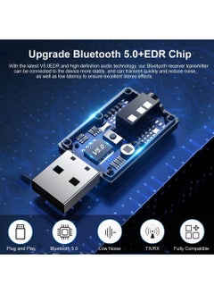 CaseNeo Bluetooth 5.0 Car Adapter, Mini Stereo Transmitter Receiver Wireless 3.5mm Aux Jack Adapter Hands-Free Car Kit Built-in Mic for Car, Home Stereo, Headphones, PC,TV and More  - Image 2