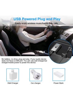 CaseNeo Bluetooth 5.0 Car Adapter, Mini Stereo Transmitter Receiver Wireless 3.5mm Aux Jack Adapter Hands-Free Car Kit Built-in Mic for Car, Home Stereo, Headphones, PC,TV and More  - Image 4