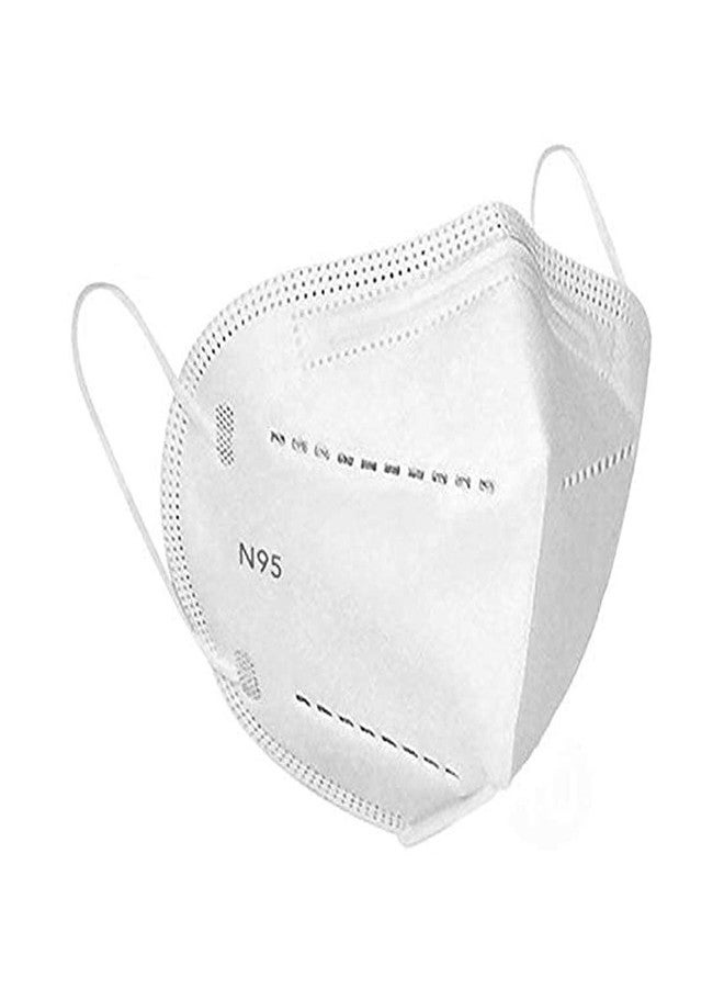 CUFF- SHIELD n95 disposable respirator face mask (pack of 1, White, Inbuilt Filter, nonwoven fabric) for unisex - Image 1
