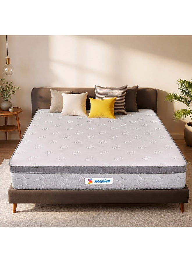Sleepwell Executive Bonnell Spring Mattress Firm Spinal Support|Memory Foam Comfort |Air Flow Technology|  Dual Quilting| Anti-Skid |5-Year Warranty | 200x90x25 - Image 1