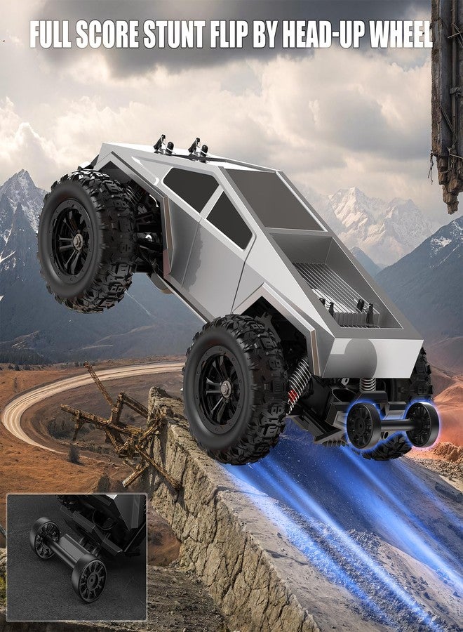 Winproper 1/16 Brushless Fast RC Cars for Adult, 35Mph High Speed Remote Control Car, Cyber RC Truck, 4x4 Monster Truck Toy, 2.4GHz Remote, All Terrain Off-Road Vehicle, Colorful LED Light, Kids Gift - Image 4