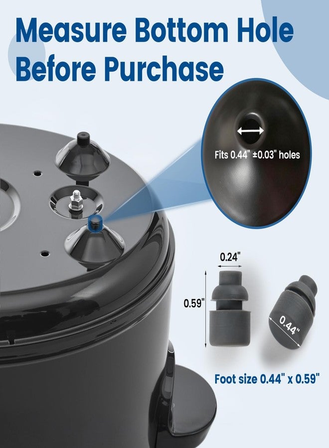 KOOC Gray Rubber 4-Leg Set for 5QT, 7QT, and 8.5QT Slow Cookers - Image 3