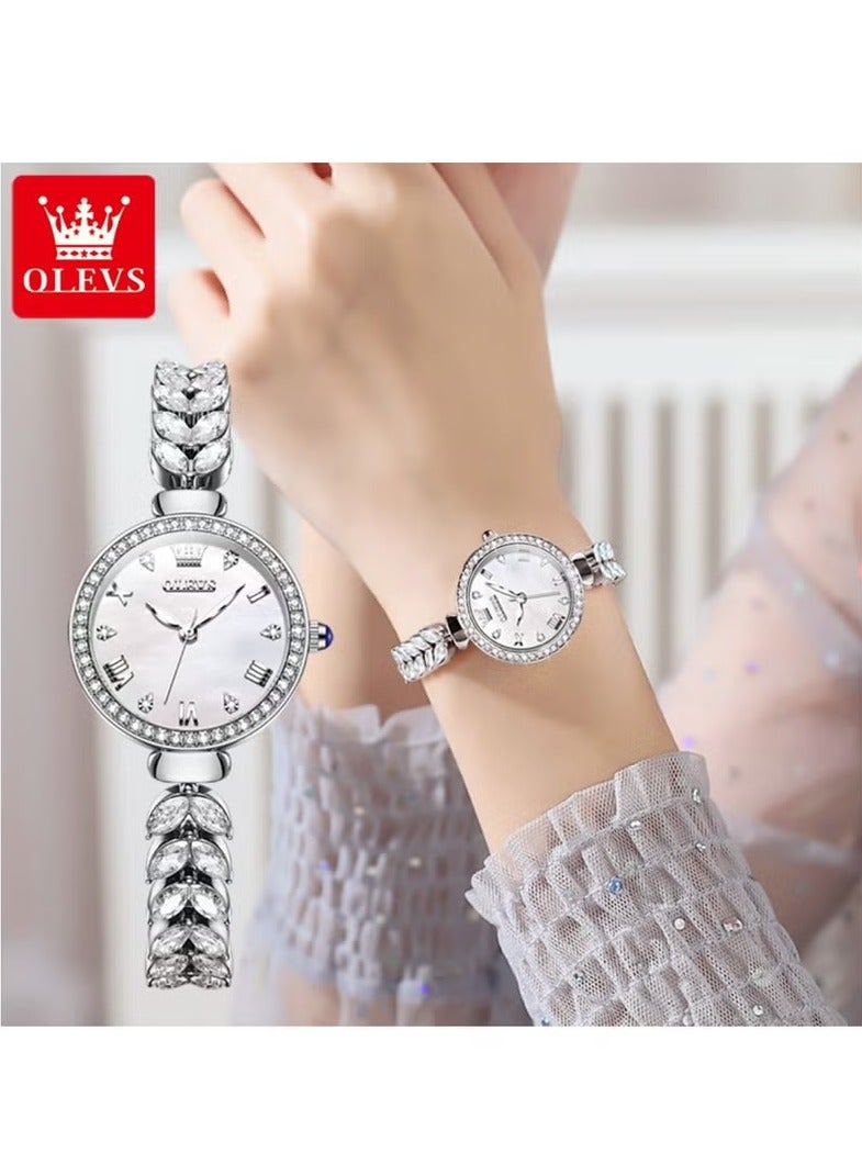 أوليفز ساعات نسائية عصرية كوارتز ستانلس ستيل مقاومة للماء 9971 - Image 1