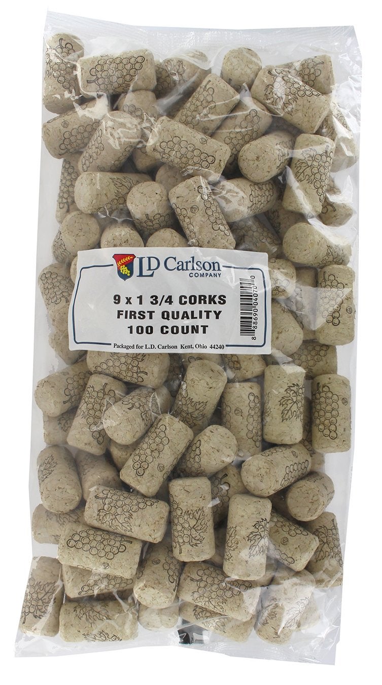 9x1 34 First Quality Straight Wine Corks 44 X 23mm 100Bag