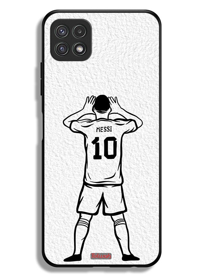 Tolwak - Samsung Galaxy A22 5G Protective Case Cover Messi Sketch - Image 1