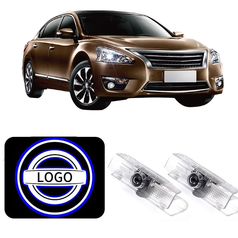 HAOGI Never Fade HD LED Door Light Logo Projector Compatible with Nissan Series Accessories, 3D LED Ghost Shadow Laser for Altima Maxima Armada Titan Quest - Image 1