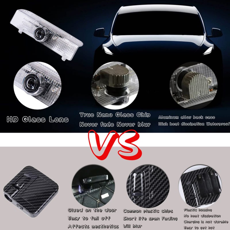 HAOGI Never Fade HD LED Door Light Logo Projector Compatible with Nissan Series Accessories, 3D LED Ghost Shadow Laser for Altima Maxima Armada Titan Quest - Image 3