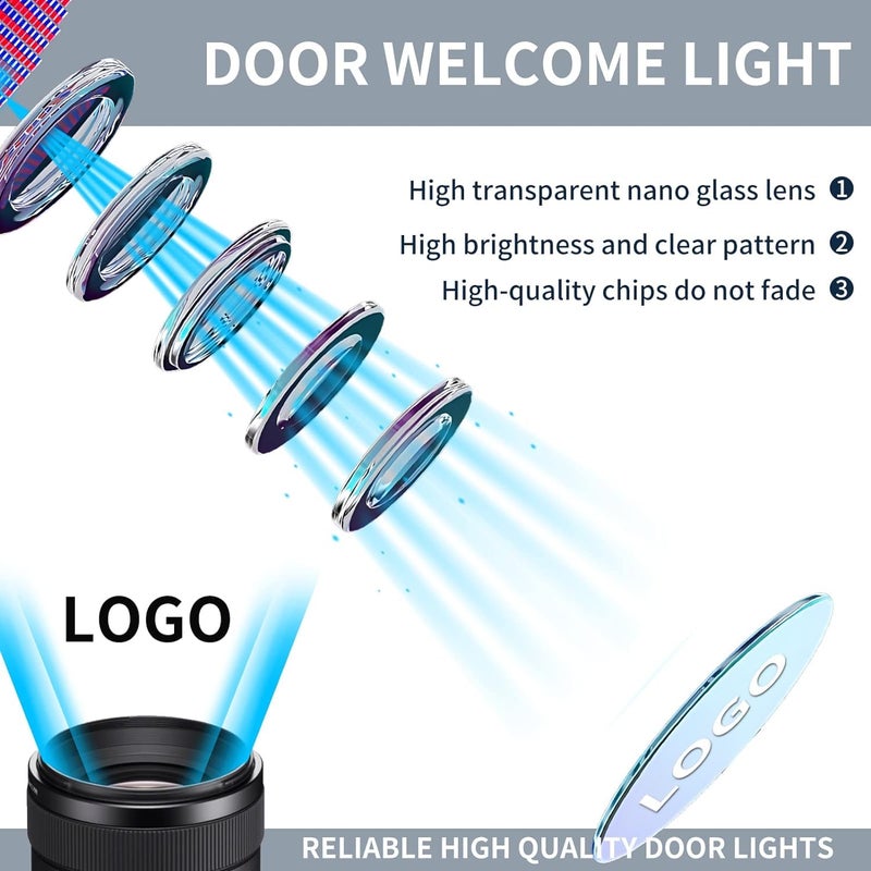 HAOGI Never Fade HD LED Door Light Logo Projector Compatible with Nissan Series Accessories, 3D LED Ghost Shadow Laser for Altima Maxima Armada Titan Quest - Image 4