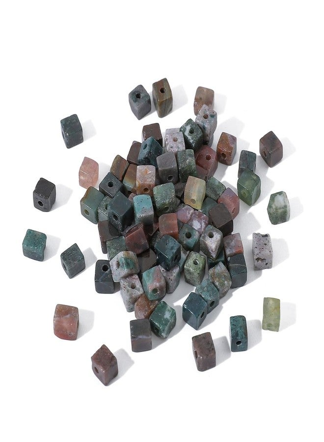 BEADIA Natural Indian Agate Square Stone Beads 4x4mm 85pcs Cube Loose Semi Gemstone Beads for Jewelry Making Design - Image 4