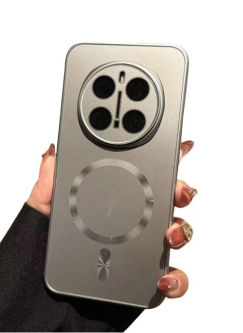 Suitable for Honor Magic 7pro phone case with magnetic suction, anti drop and heat dissipation, all inclusive lens phone case