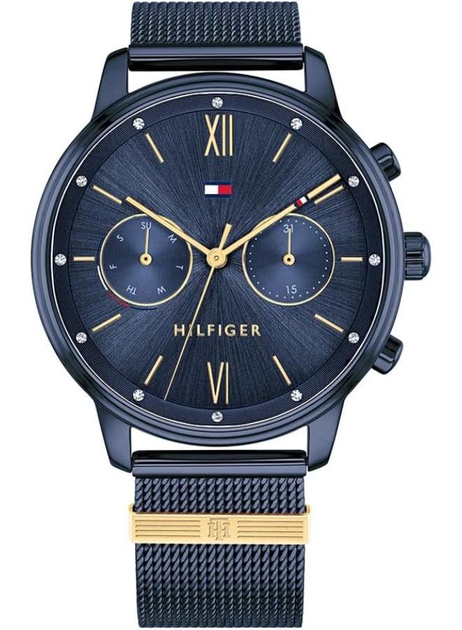 TOMMY HILFIGER Tommy Hilfiger Analogue Multifunction Quartz Watch for Women with Blue Stainless Steel mesh Bracelet - 1782305  - Image 1