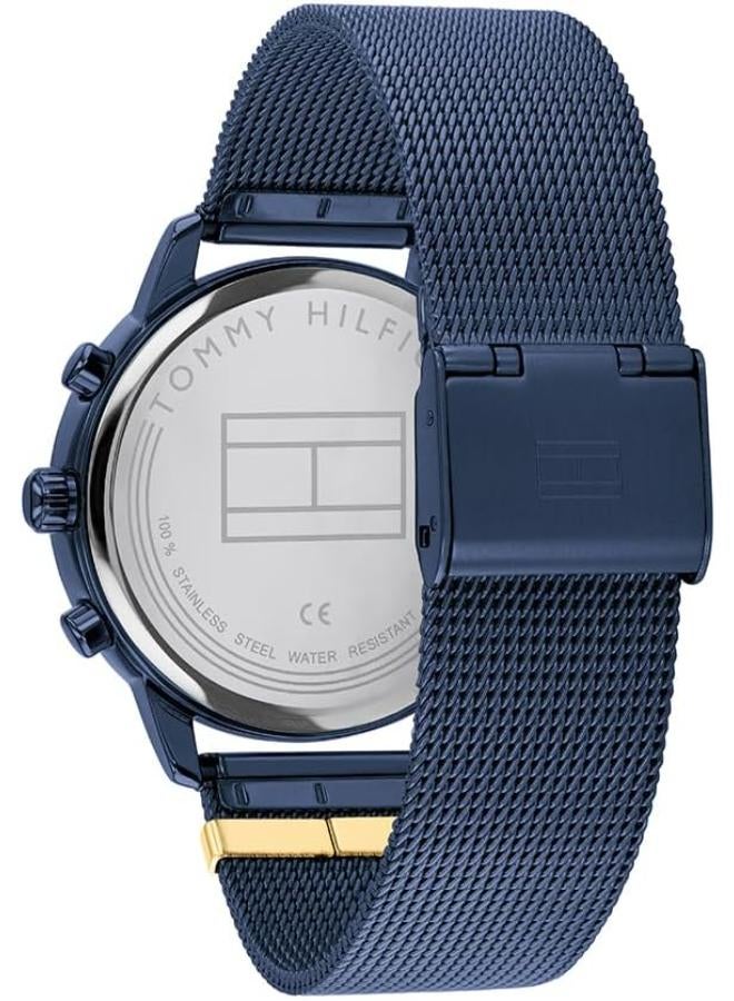 TOMMY HILFIGER Tommy Hilfiger Analogue Multifunction Quartz Watch for Women with Blue Stainless Steel mesh Bracelet - 1782305  - Image 3