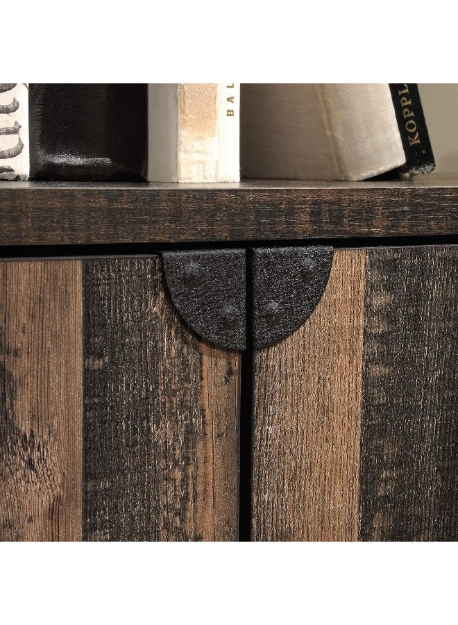 ساودر ستيل ريفر خزانة كتب بأرفف مفتوحة وعجلات وأبواب كربون أوك 69.8 x 17.09 x 31.69 بوصة 423975 - Image 3