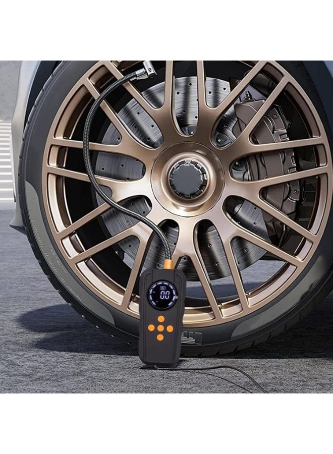 12V Car Jump Starter with Air Compressor  Portable Power Pack & Tire Inflator  LED Light & USB Charger Jump Start Battery Pack for Car Motorcycle Bikes - Image 3