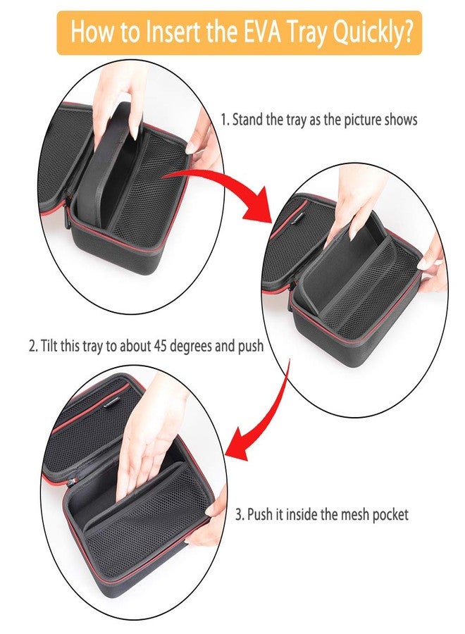 RLSOCO Carrying Case for WAHL Professional Animal Bravura Lithium Ion Clipper & Oneisall/Ceenwes/Sminiker/YABIFE Dog Clipper Low Noise Cordless Dog Grooming Kit (Case Only) - Image 4