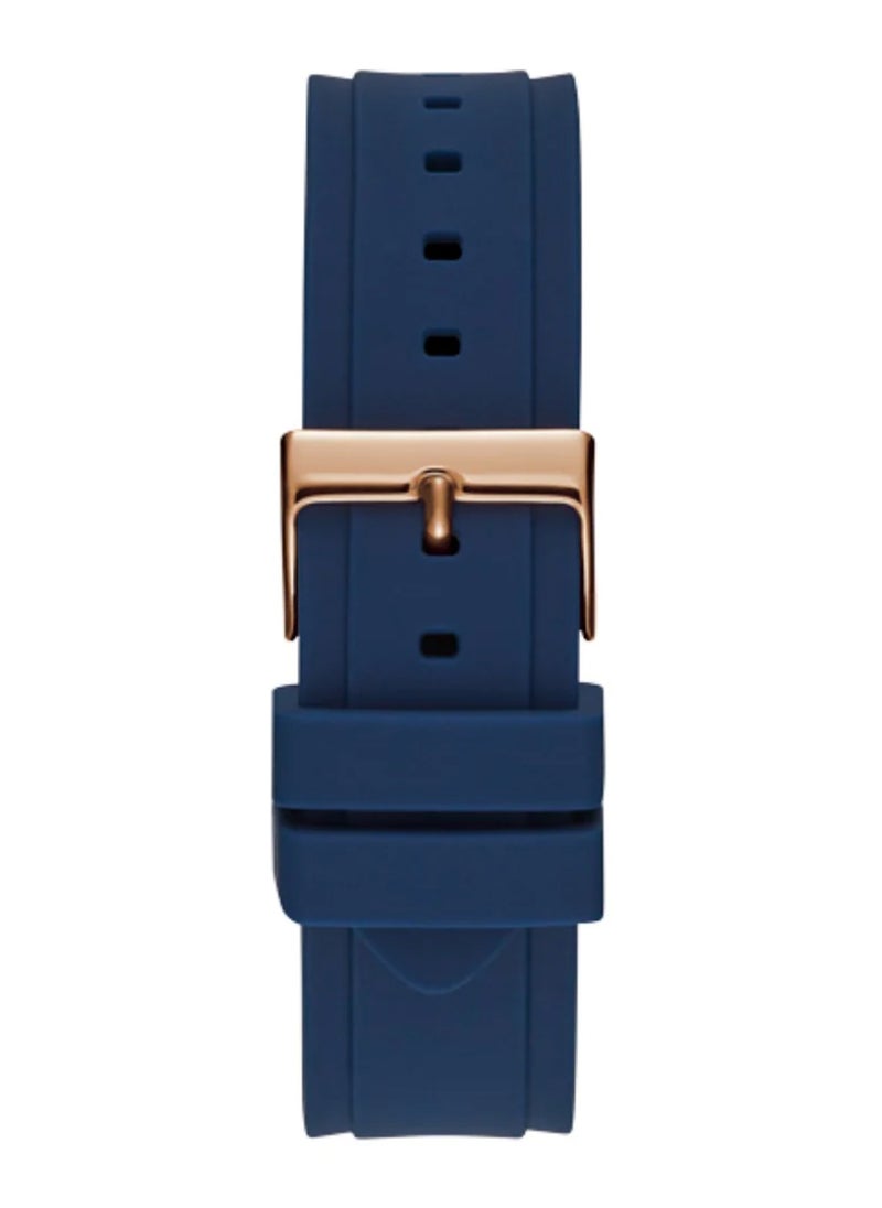 GUESS سوار سيليكون متعدد الوظائف باللون الأزرق الفاتح للنساء - W1053L1 - 38 مم  - Image 3