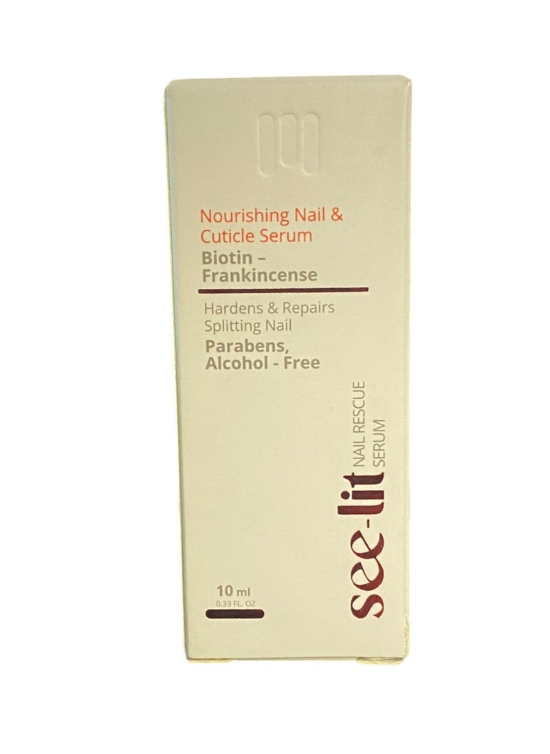 MEDINZA See lit Nail Rescue Serum Nourishing Nail & Cuticle Serum Biotin - Frankincense 10ml  - Image 1