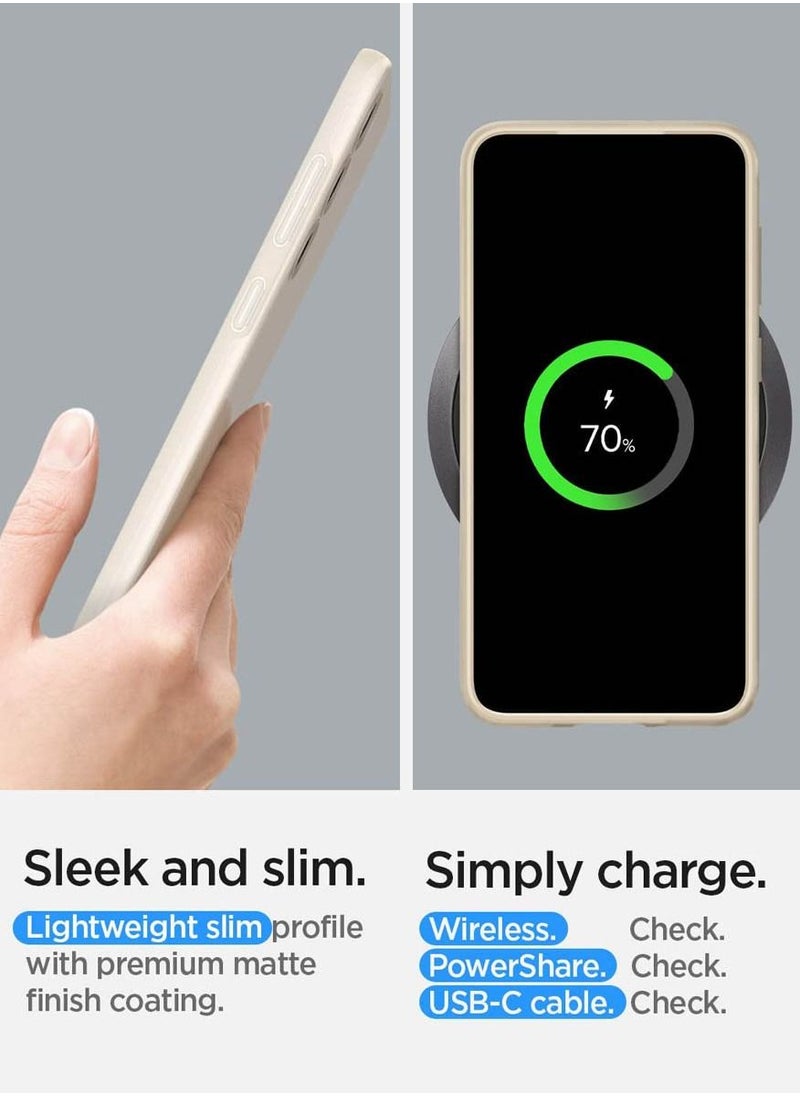 Spigen - Thin Fit for Samsung Galaxy S23 Case Cover - Pearled Ivory - Image 1
