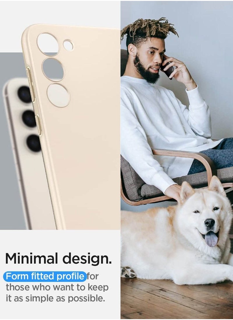 Spigen Thin Fit for Samsung Galaxy S23 Case Cover - Pearled Ivory  - Image 4