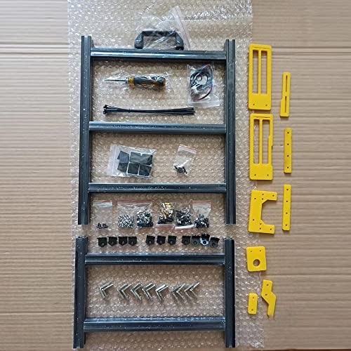 Hokeyio ATX PC Test Bench Handle Carrying Computer Water Cooling Open Frame Overclock Air Case HTPC Support Graphics Card(Black Yellow) - Image 4