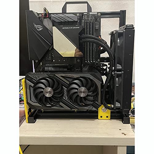 Hokeyio ATX PC Test Bench Handle Carrying Computer Water Cooling Open Frame Overclock Air Case HTPC Support Graphics Card(Black Yellow) - Image 5