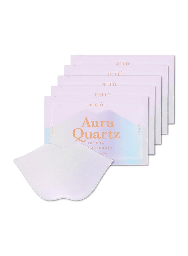 Petitfee Aura Quartz Hydrogel Lip Mask 5Ea Moisturizing Lip Mask With Retinol Peptide Collagen Pdrn Bakuchiol Antiaging Lip Care For Dry Lips Reduces Laugh Lines Smooth And Plump Lips - Image 1