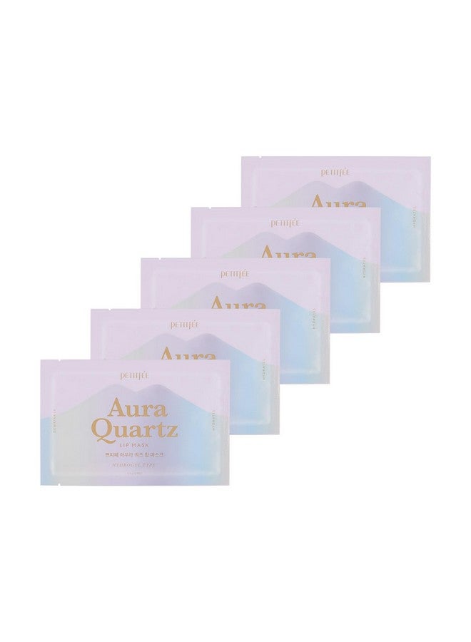 Petitfee Aura Quartz Hydrogel Lip Mask 5Ea Moisturizing Lip Mask With Retinol Peptide Collagen Pdrn Bakuchiol Antiaging Lip Care For Dry Lips Reduces Laugh Lines Smooth And Plump Lips - Image 2