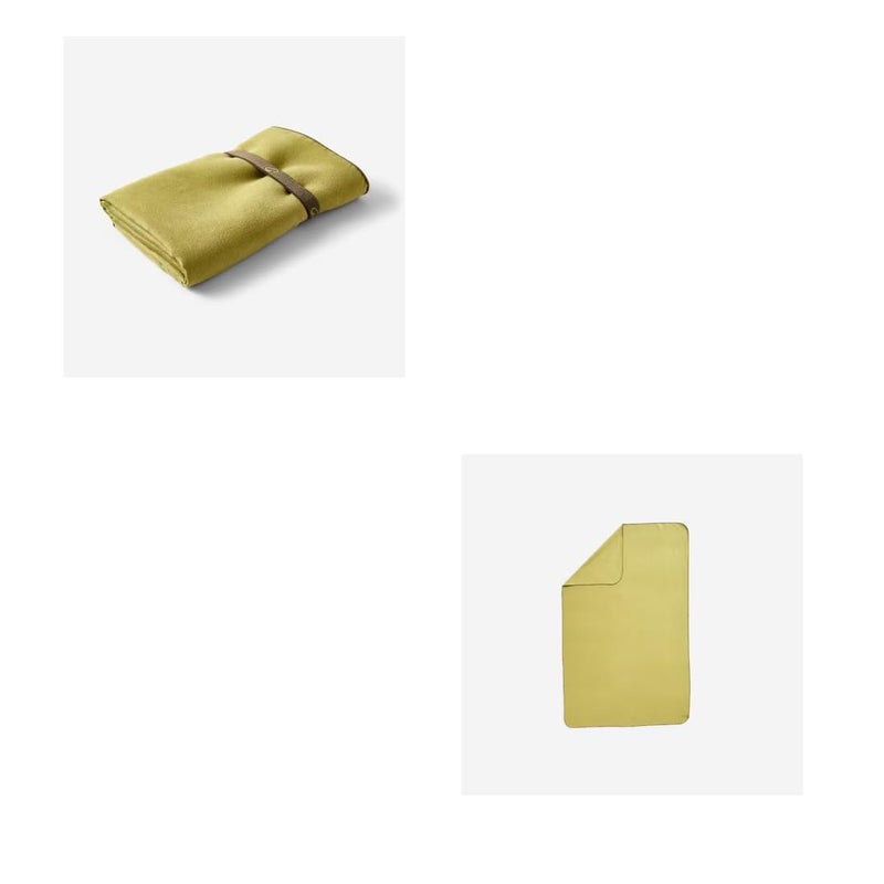 DECATHLON منشفة سباحة ميكروفايبر حجم L 80 x 130 سم (زيتوني) - Image 2