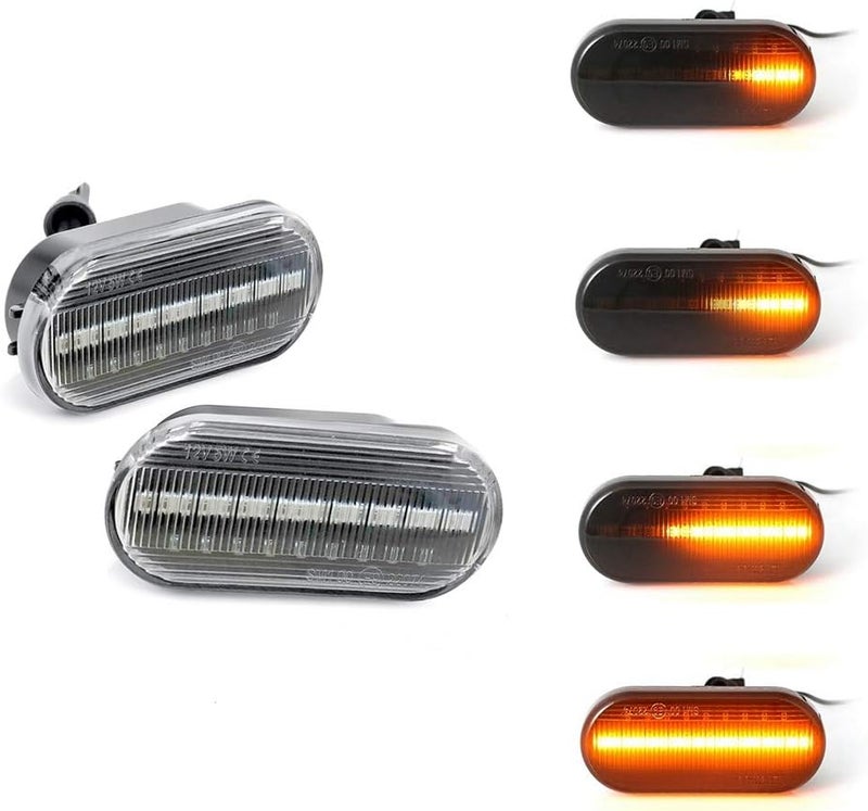 QASULER Dynamic Side Marker Turn Signal Lights - Image 2