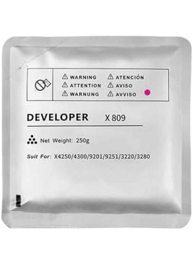 X809 X804 مطور متوافق لـ X4250 X4300 X9201 X9251 X3220 X3280 حامل حبر الحديدي ماجنتا 250 جرام - Image 1