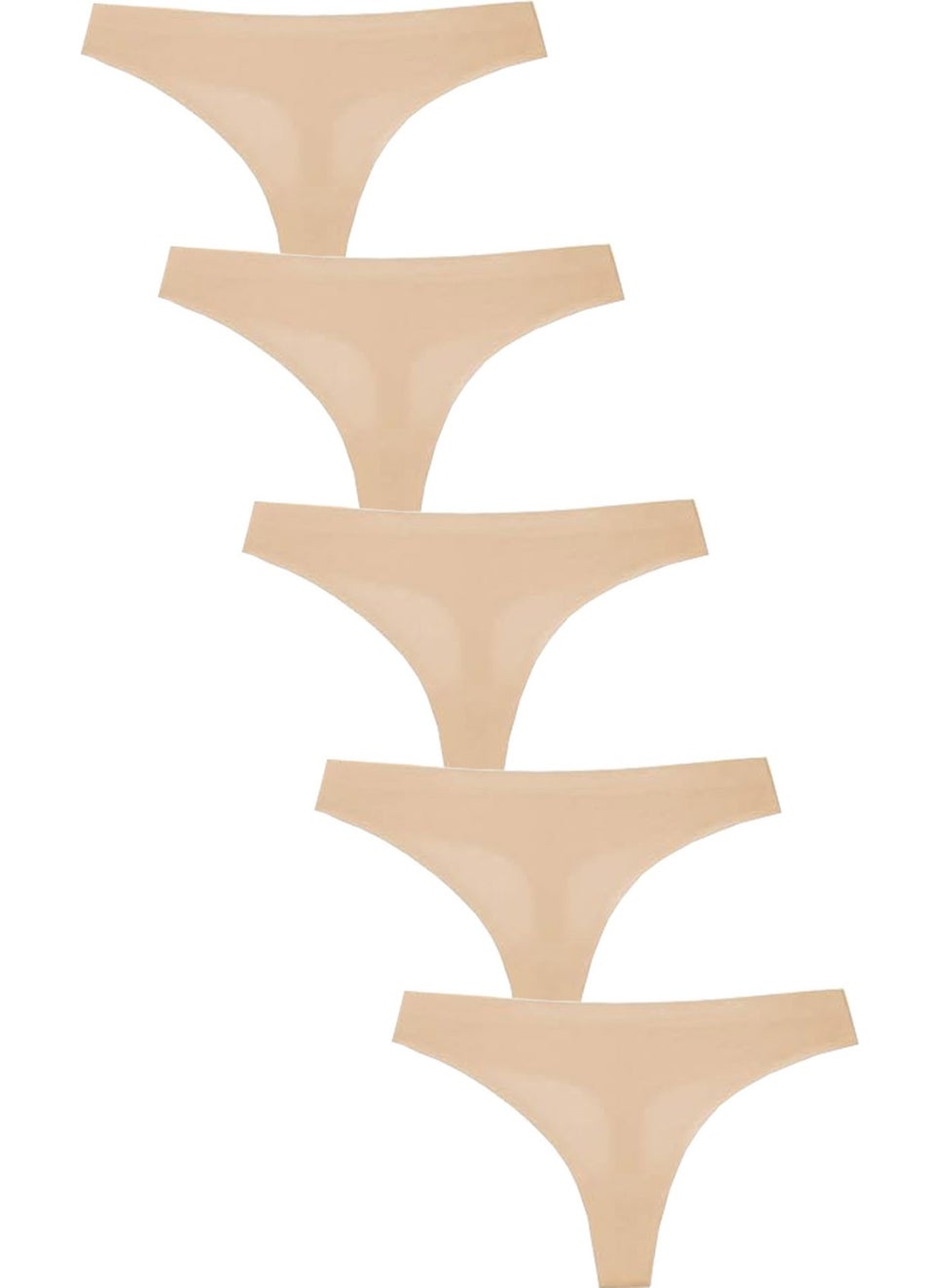 Hepsine Rakip - Rivaling All 5 Piece Women's Thong Does Not Leave Marks Laser Cut String Net Seamless - Image 1
