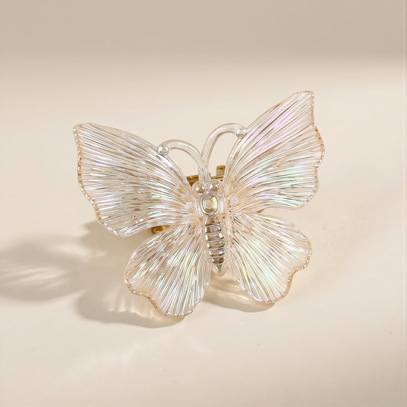 Iridescent Butterfly Resin Charms DIY Phone Case Bag Jewelry Decors 6 Color Set - Image 3