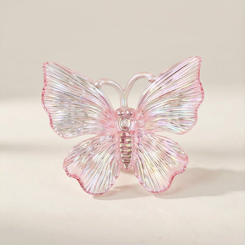 Iridescent Butterfly Resin Charms DIY Phone Case Bag Jewelry Decors 6 Color Set - Image 2